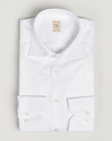 Herre | | Stenströms | 1899 Slim Cotton Twill Shirt White