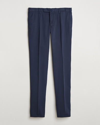 Herre | Bukser | Incotex | Slim Fit Garment Dyed Cotton Chinos Navy
