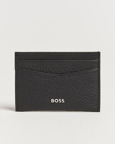Herre | Nyheder | BOSS BLACK | Crosstown Leather Card Holder Black