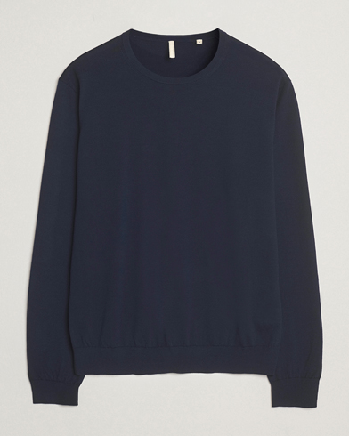 Sunflower Merino Crew Neck Navy – Blå