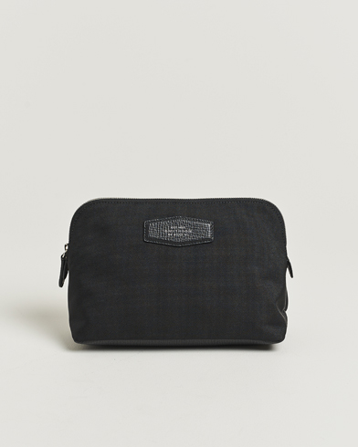 Smythson Canvas Norton Travel Pouch Black – Sort