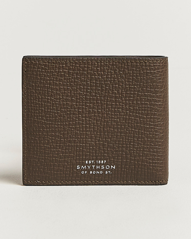 Smythson Ludlow 6 Card Wallet Dark Olive – Grøn