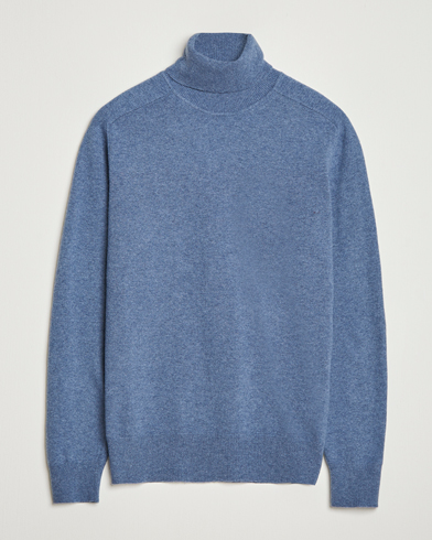 Altea Wool/Cashmere Rollneck Blue – Blå