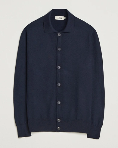Altea Merino Wool Cardigan Navy – Blå