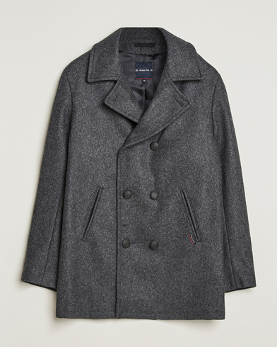Armor-lux Kermor Wool Peacoat Grey Melange – Grå