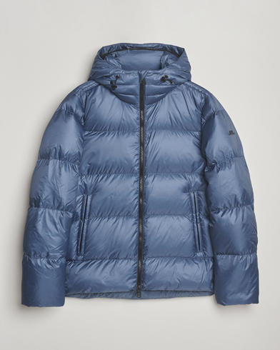 J.Lindeberg Daryl Down Hooded Jacket Vintage Indigo – Blå
