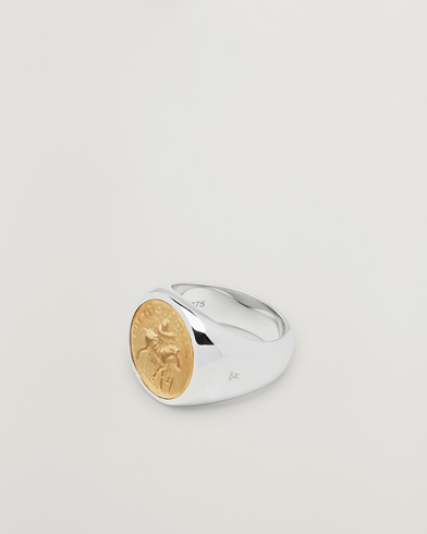 Tom Wood Coin Pinky Ring Silver/Gold – Sølv