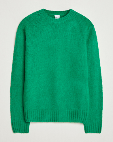 Aspesi Brushed Shetland Sweater Green – Grøn