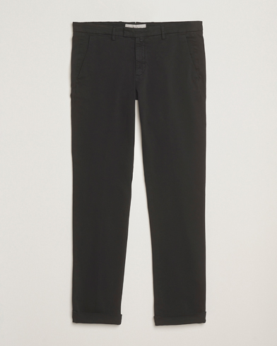 Briglia 1949 Slim Fit Cotton Stretch Chino Black – Sort