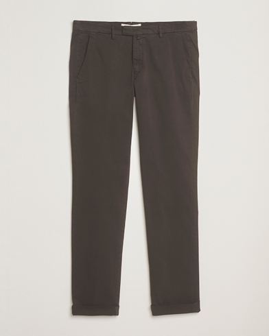 Briglia 1949 Slim Fit Cotton Stretch Chino Dark Brown – Brun