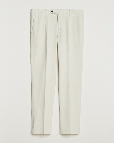 Briglia 1949 Easy Fit Corduroy Trousers Off White – Hvid