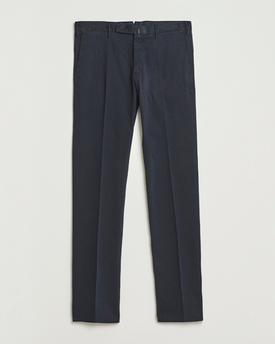 Incotex Slim Fit Cotton Stretch Chinos Navy – Blå