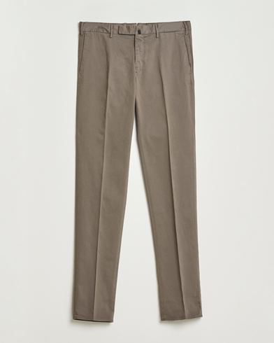Incotex Slim Fit Cotton Stretch Chinos Grey – Grå