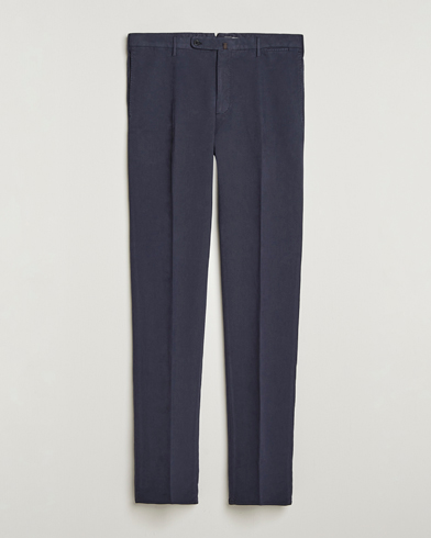 Incotex Regular Fit Cotton Stretch Chinos Navy – Blå