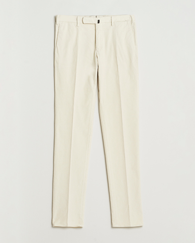 Incotex Slim Fit Baby Corduroy Trousers Off White – Hvid