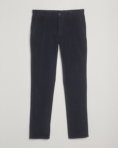 Incotex Slim Fit Leisure Cord Slacks Navy – Blå