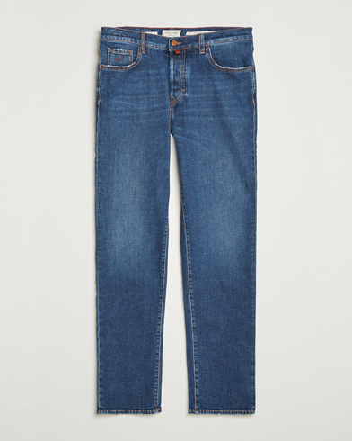 Jacob Cohën Edos Regular Straight Fit Jeans Mid Blue – Blå