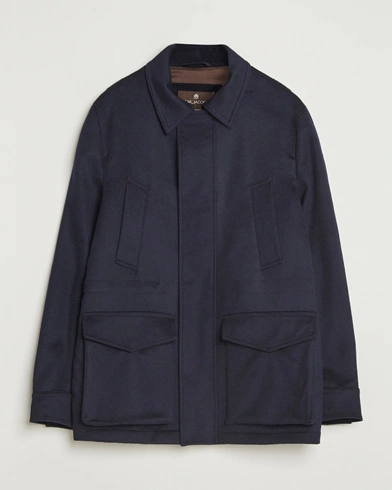 Oscar Jacobson Traveler Wool Jacket Navy – Blå