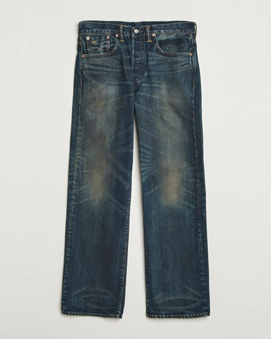 RRL Vintage Five 5-Pocket Denim Grandfalls Wash – Blå