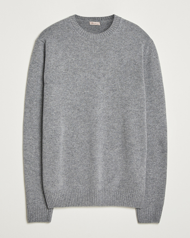 Stenströms Brushed Merino Crew Neck Grey – Grå