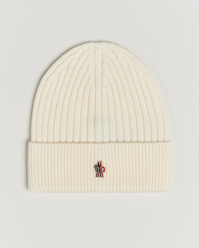 Moncler Grenoble Rib Wool Beanie Off White – Hvid