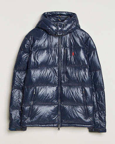 Polo Ralph Lauren Gorham Glossy Down Jacket Collection Navy – Blå
