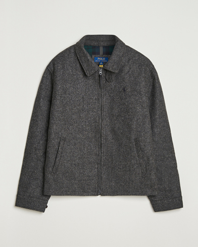 Polo Ralph Lauren Heritage Twill Wool Windbreaker Barclay Heather – Grå