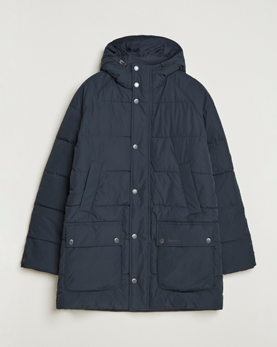 Barbour Lifestyle Hooded Bedale Puffer Jacket Dark Navy – Blå