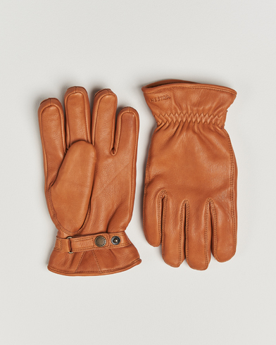 Hestra Burensvik Deerskin Wool Pile Glove Cognac – Brun