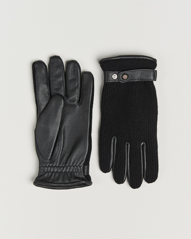 Hestra Christopher Cashmere/Elkskin Glove Black – Sort