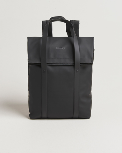 RAINS 2 Way Tote Backpack Black – Sort