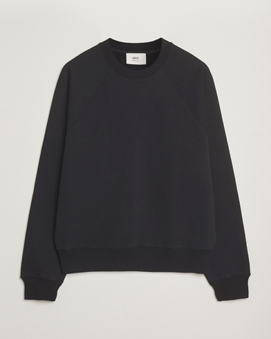 AMI Tonal Heart Logo Sweatshirt Black – Sort