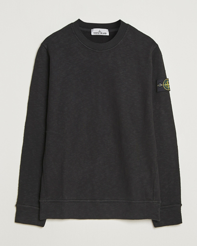Stone Island Vanisé Brushed Heavy Cotton Sweatshirt Black – Sort