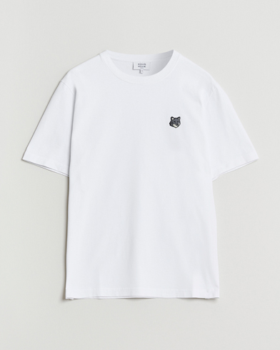 Maison Kitsuné Grey Fox Head T-Shirt White – Hvid