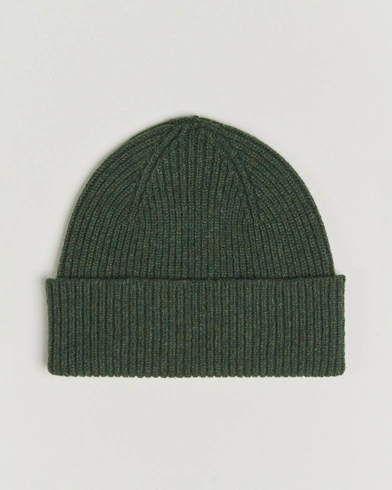 Robert Mackie Clyde Lambswool Beanie Green – Grøn