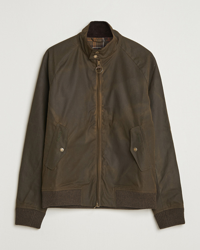 Baracuta Barbour x Porton Waxed Jacket Olive – Grøn