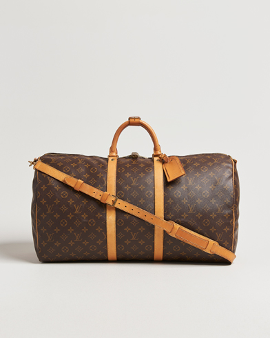 Louis Vuitton Pre-Owned Keepall Bandoulière 55 Monogram – Brun