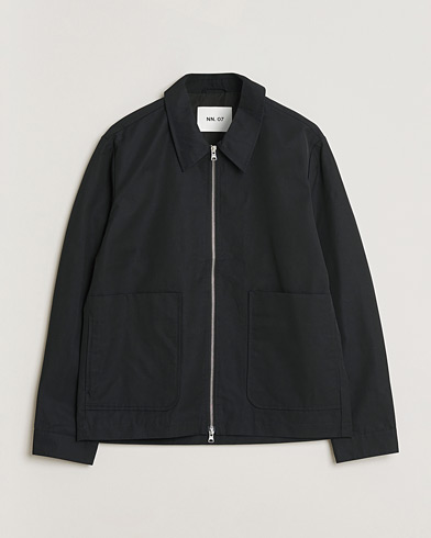 NN07 Gael Nylon Jacket Black – Sort