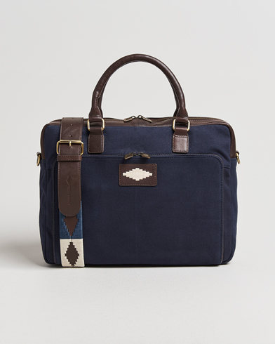 Pampeano Mensajero Canvas Briefcase Navy – Blå