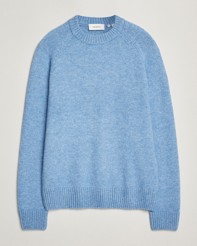 LES DEUX Gilbert Crew Neck Knit Allure Blue – Blå