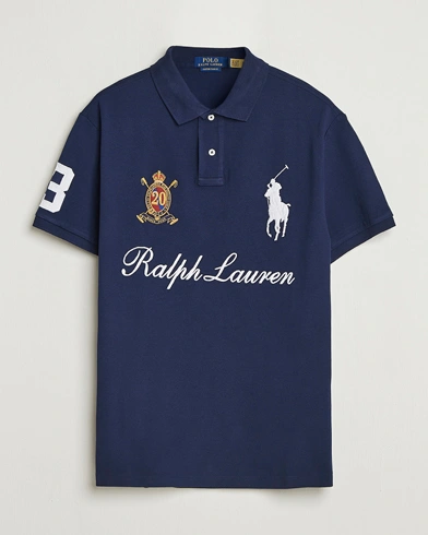 Polo Ralph Lauren Custom Slim Fit Big Pony Polo Cruise Navy – Blå