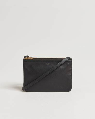 Celine Pre-Owned Trio Bag Small Leather Black – Sort