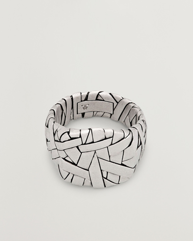 Tom Wood Quilt Ring Silver – Sølv