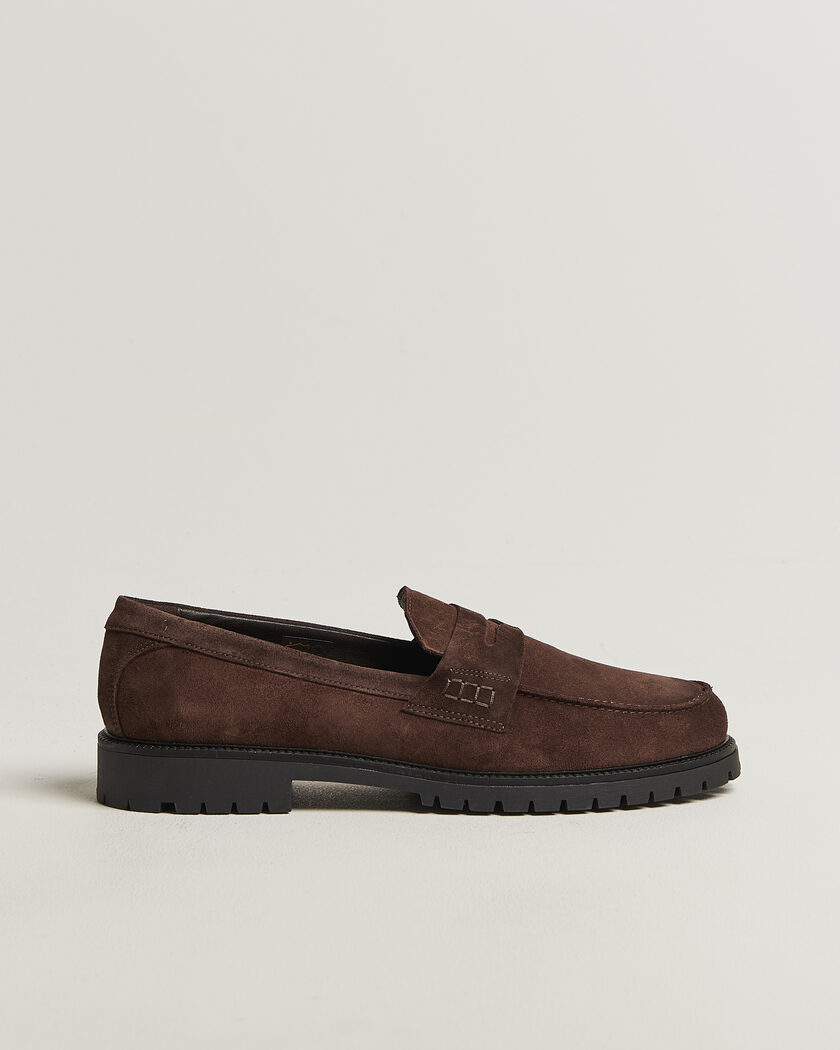 LES DEUX Taylor Oil Suede Loafers Turkish Coffee – Brun