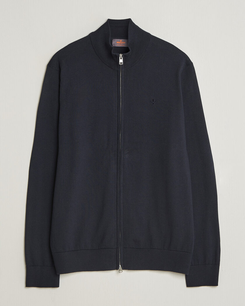 Morris Riley Zip Cardigan Navy – Blå