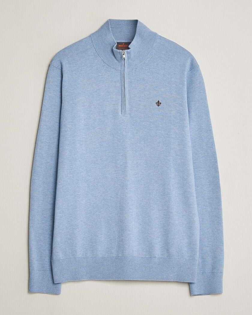 Morris Riley Half-Zip Light Blue – Blå