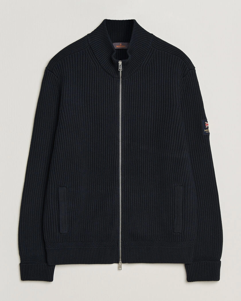 Morris Brenton Full-Zip Cardigan Navy – Blå