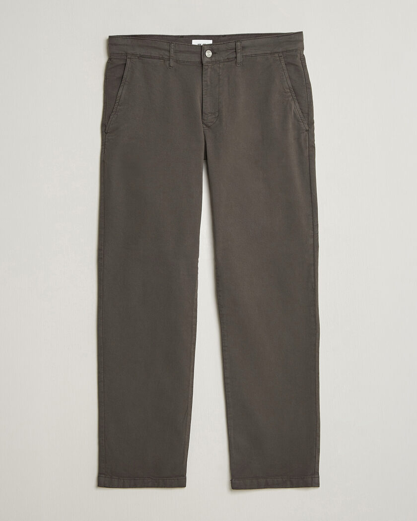 NN07 Aden Regular Fit Chinos Dark Army – Grøn