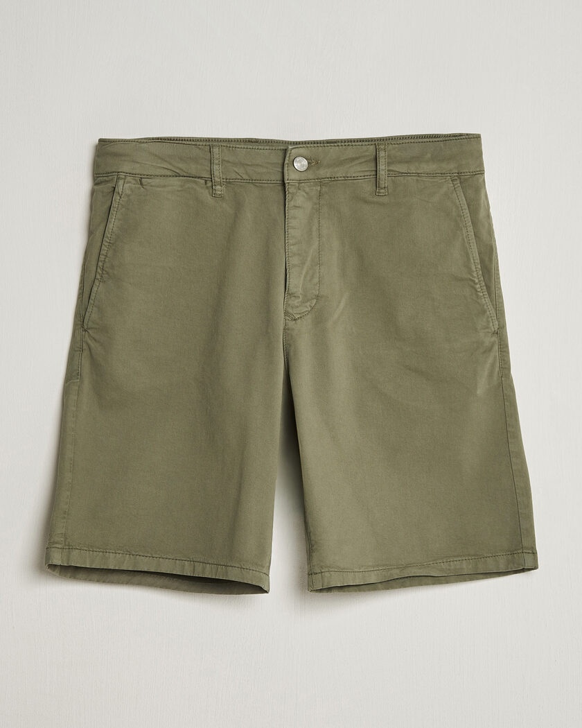 NN07 Aden Regular Fit Chino Shorts Capers Green – Grøn