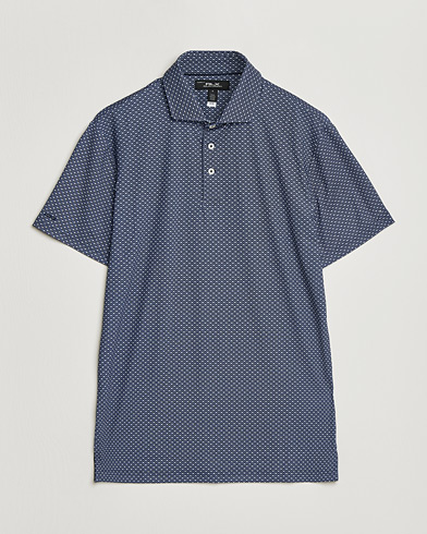 RLX Ralph Lauren Airflow Polo Printed Navy Magnolia Diamond – Blå